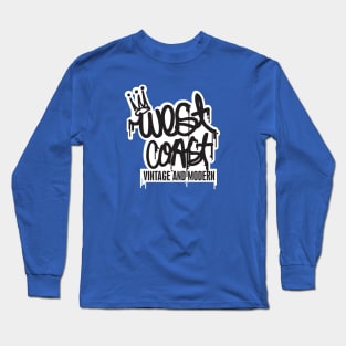 West Coast Vintage & Modern logo design. Long Sleeve T-Shirt